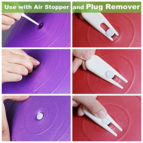 Two-Way Hand Pump Inflator - 9 Inch Portable Pump for Exercise Balls & Inflatables