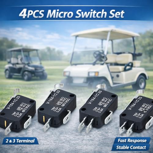 Golf Cart Micro Switch Replacement - 2 & 3 Prong Set