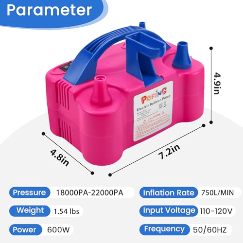 Electric Balloon Pump with Tying Tool | Portable Inflator for Parties