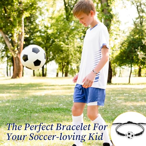 Adjustable Black Sports Bracelets - 12pcs Soccer Basketball Wristbands