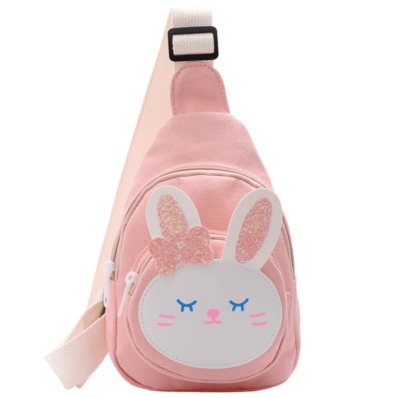 Cute Kawaii Sling Bag - Pink Bunny Small Backpack