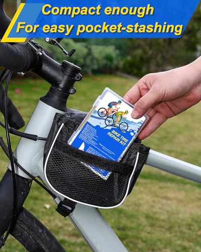 Bike Tire Repair Kit - Portable Patch Kit with Glue & Levers