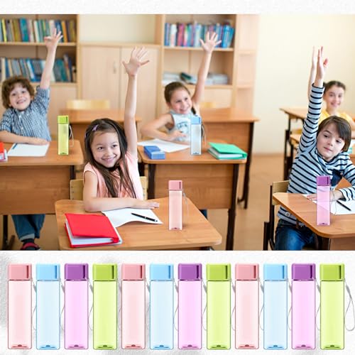 Mifoci 30 Pack 17 Oz Multicolor Leak-Proof Plastic Water Bottles Bulk