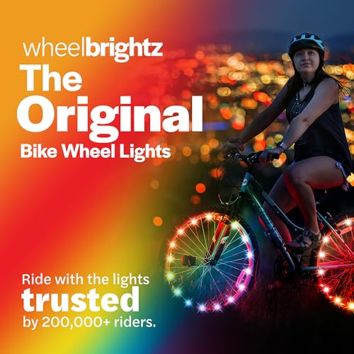 LED Bike Wheel Lights - 2-Pack Color Changing for 20"-29" Wheels
