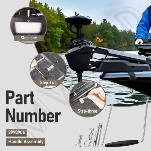 Minn Kota Handle Assembly for Quick Release Bracket | MKA-21, RTA-17 Compatible