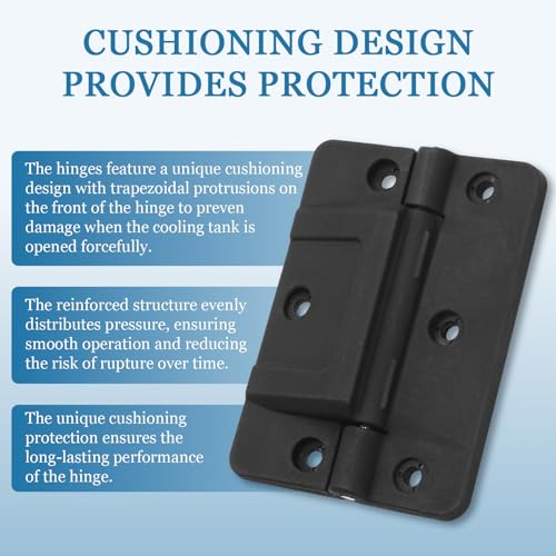 Black Oversized Mechanical Hinge for Igloo Coolers - 1 Pack