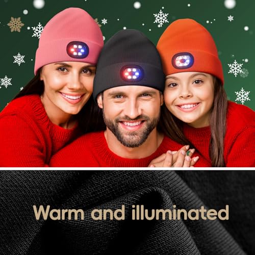 Unisex Beanie with Light - Black Gift for Men & Women
