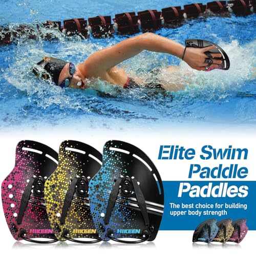 Curved Swim Hand Paddles - Medium Pink, Upper Body Strength Training