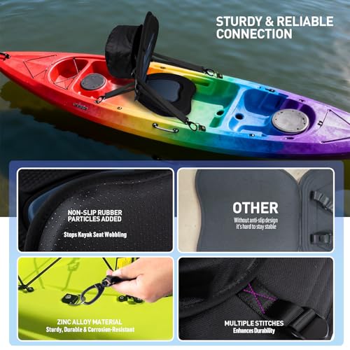 Islafeliz 1.97-Inch Thick Kayak Seat with High Back Support and Universal Fit