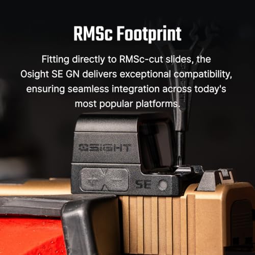 Compact Enclosed Red/Green Dot Sight with Multi-Reticle System
