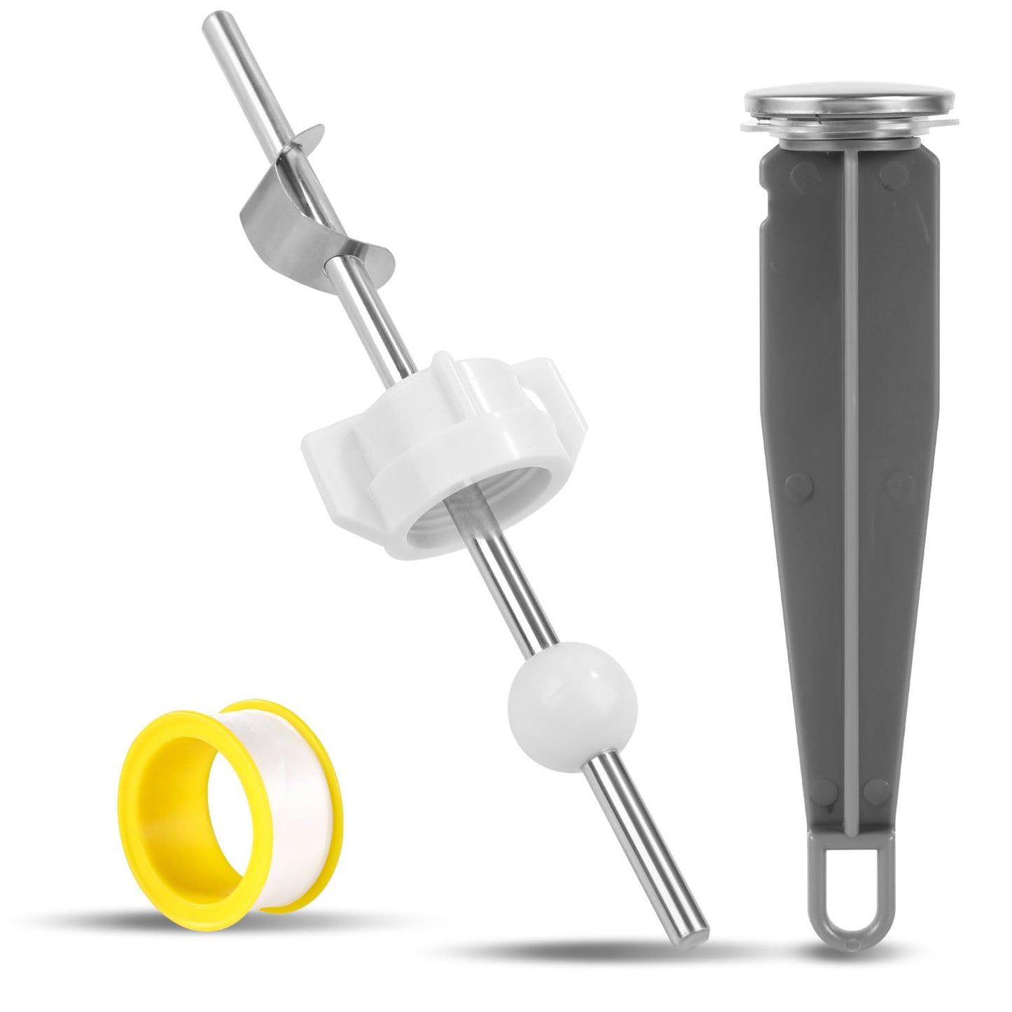 Pivot Rod Bathroom Sink Pop Up Stopper Compatible with 88994 Moen Drain Components Kit, Lavatory Pop Up Center Assembly Parts with Teflon Tape for Price Pfister & Other Popular Brands