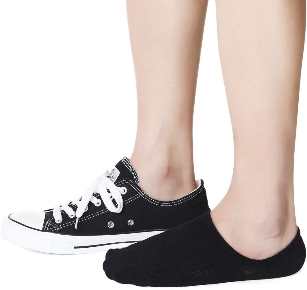 Skiennix No Show Socks for Women - Anti-Slip Low Ankle Footies for Sneakers | 6/8 Pairs