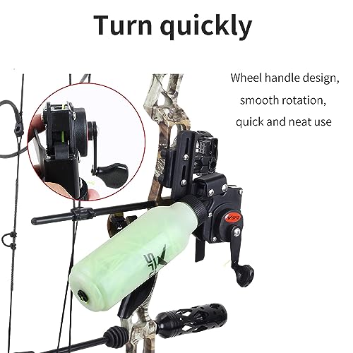 SPG Bowfishing Reel Bottle Fishing Reel Kit with 40M Line for Right Hand Compound & Recurve Bows