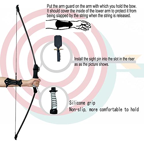 45-Inch Youth Bow and Arrow Set for Kids & Teens - Beginner Kit with 9 Arrows & Targets
