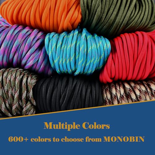 550 Paracord Rope 5/32" x 100' - Black Survival Cord