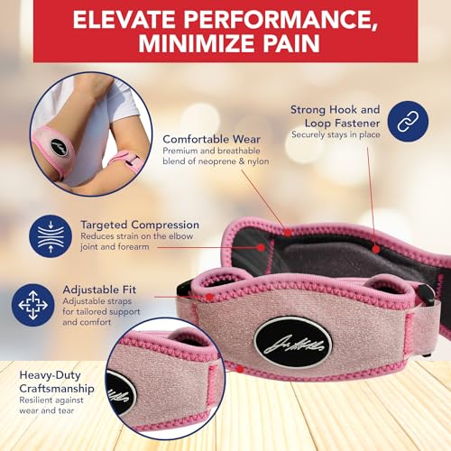 Tennis Elbow Brace - Adjustable Arm Support for Pain Relief