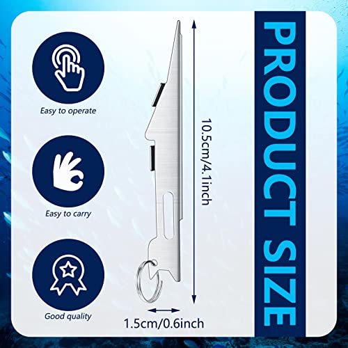 Fishing Knot Tying Tool - 3 Pcs Quick Tie Fly Angler Accessories - Silver