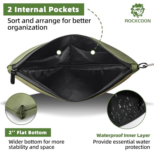3 Pack Zipper Pouch, Multipurpose Zippers Pouches for Organizing, Durable & Waterproof Premium Small Tool Bag with Liner Pocket