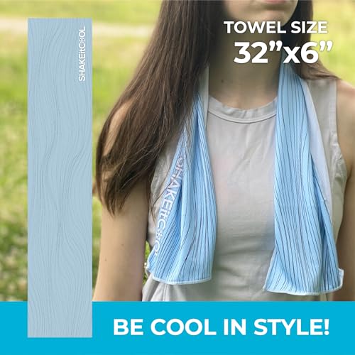 Cooling Towel - Soft & Lightweight Heat Relief - Blue Wave