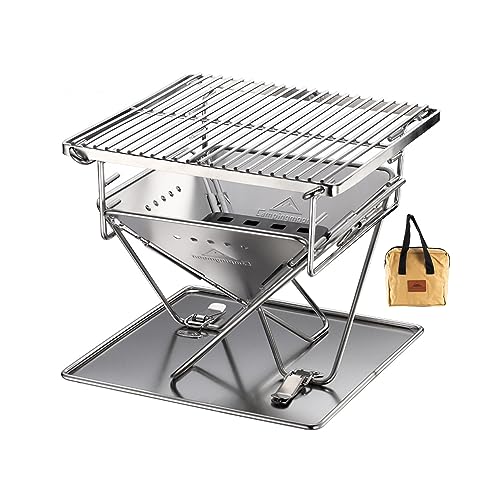 Camping Moon Portable Charcoal Grill Fire Pit X-MINI-PRO Small Size for Camping & Travel