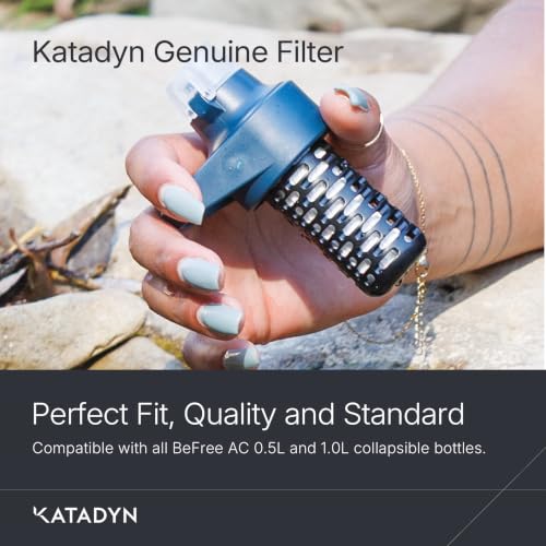 Katadyn BeFree AC Slate Blue Replacement Cartridge for 0.5L & 1.0L BeFree AC Bottle - Includes Variation BeFree AC Slate Blue - Replacement Filter (Flip Cap Not Included)