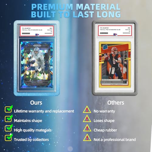 PSA Graded Card Slab Guard - Light Blue Glitter TPU Protector