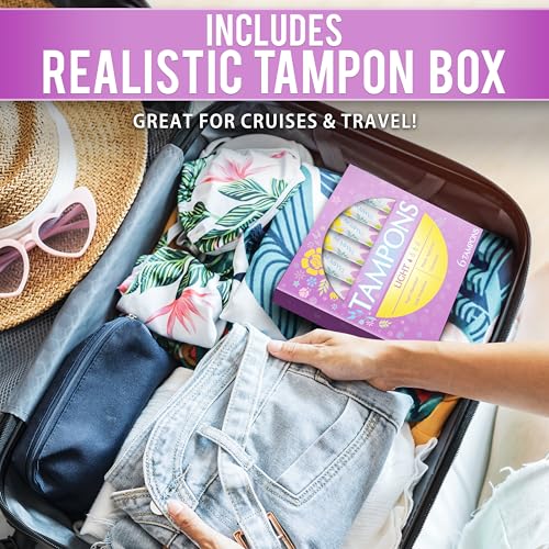 Hidden Alcohol Flasks - 6 Pack Tampon Style Travel Containers