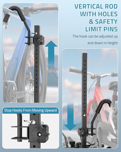 Heavy Duty 2-Bike Hitch Receiver Rack for SUVs - 200 LBS Capacity