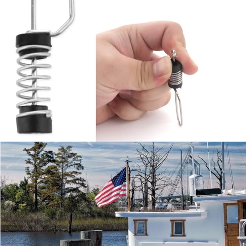 Fishing Flag Clips - 4 Pack Stainless Steel Marine Grade