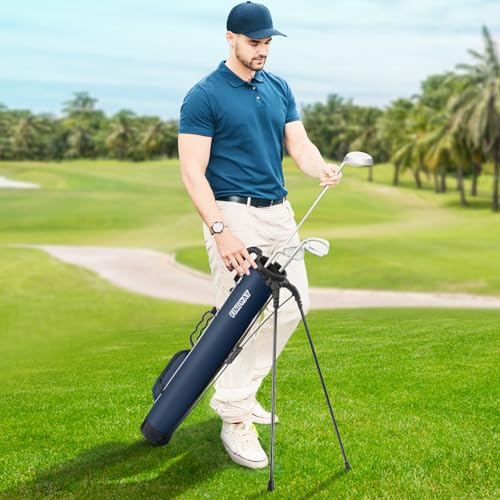 Lightweight Golf Stand Bag with Ball Holder - Blue