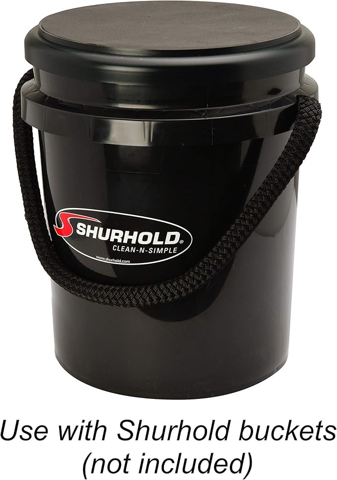 Shurhold Padded Bucket Seat / Lid - Secure Fit, Comfortable Marine & RV Accessory