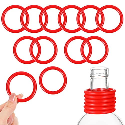 12 Pcs Plastic Bottle Ring Toss Game Set - 2 Inch Carnival Party Props