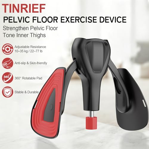 Adjustable Kegel Exerciser - 77lb Pelvic Floor Trainer - Black