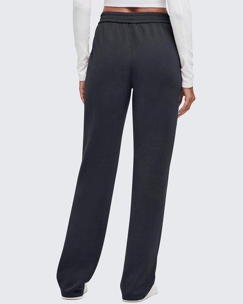 G4Free Wide Leg Sweatpants with Pockets for Woman Modal High Waist Stretch Sweat Pants Casual Lounge Workout Pants(Black,M,Regular)