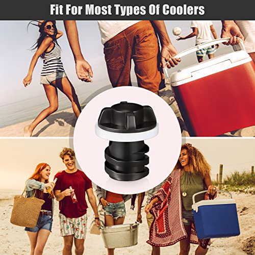 Cooler Drain Plug Replacement - Black, High Visibility Design