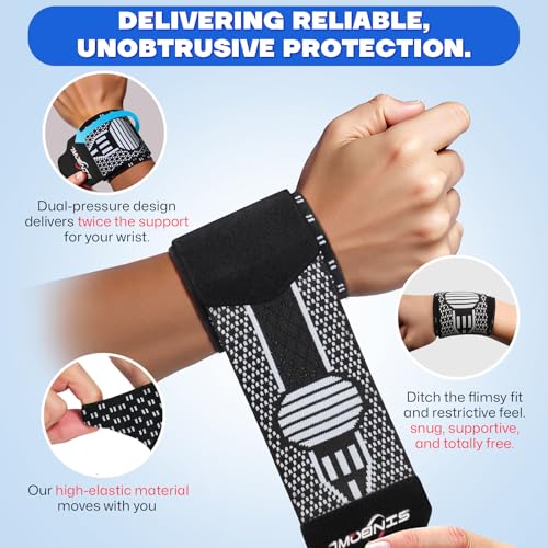 Compression Wrist Brace Support Wrap - Medium Size