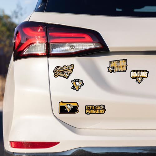 Edmonton Oilers NHL Hockey 6-Piece Decal Set - Vinyl Stickers