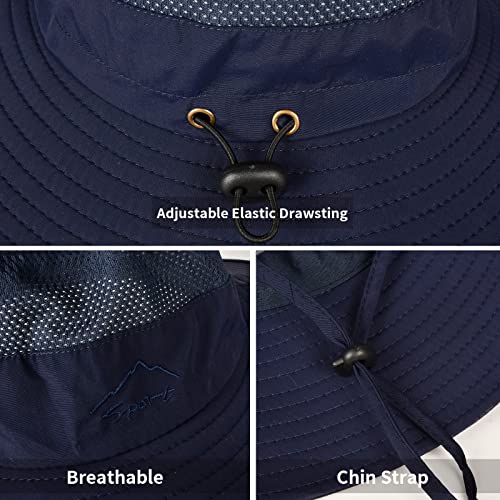 Rosoz Sun Hats for Men Women UPF 50+ Breathable Wide Brim Summer