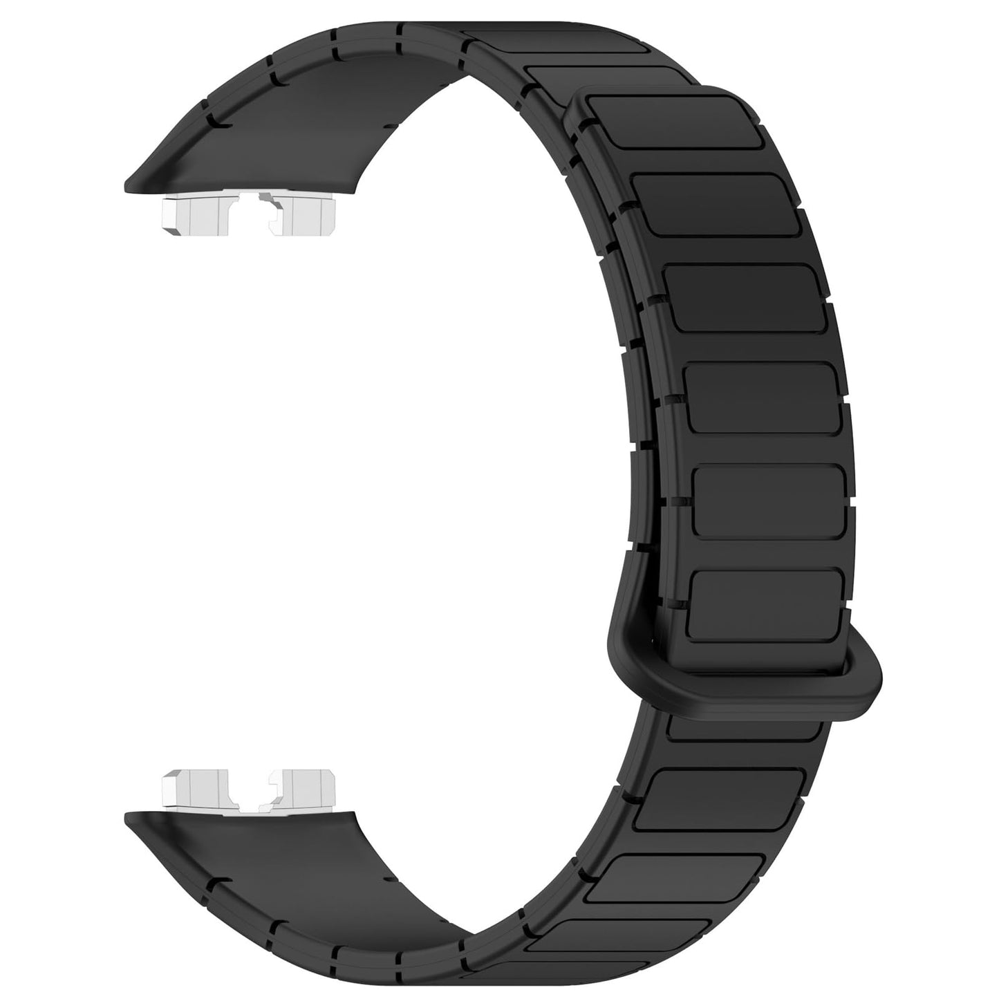 LOKEKE Compatible with Huawei Band 10 Replacement Wrist Strap - Replacement Magnetic buckle Silicone Wrist Watch Band Strap Compatible with Huawei Band 10/9/8(Black)