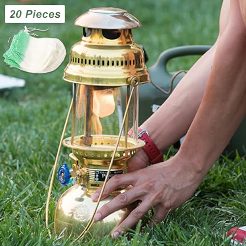 20Pcs Propane Lantern Mantles - Thorium-Free, Durable Outdoor Lighting