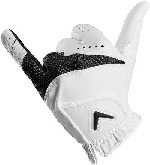 Callaway Golf Weather Spann Glove - 2-Pack White | Medium/Large Size for Ultimate Grip