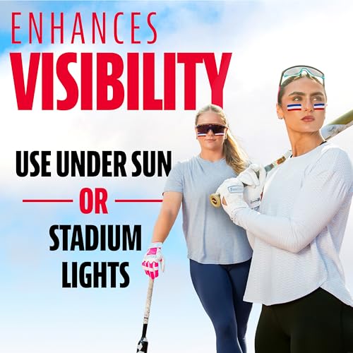Franklin Sports Eye Black Stick - Red, White & Blue | Reduce Glare for Athletes