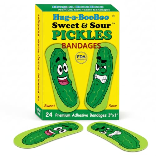 Sweet & Sour Pickles Adhesive Bandages - 24 Ct Box