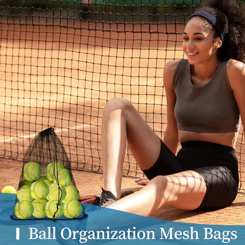 6 Pack Mesh Drawstring Bags - Quick-Dry & Lightweight 14x17