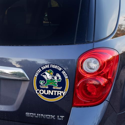 8" Round Notre Dame Fighting Irish Magnet - NCAA Team Decor