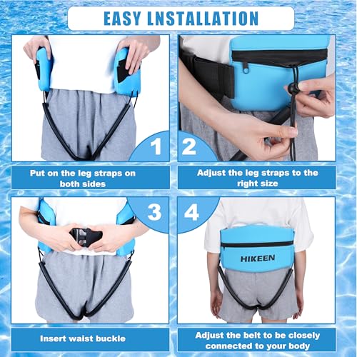 Swim Belt for Adults & Kids - Water Aerobics Equipment - Blue