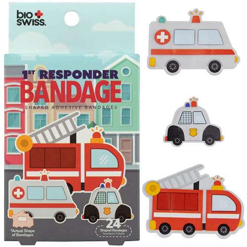 First Responder Adhesive Bandage Set - Latex Free, 24 Count