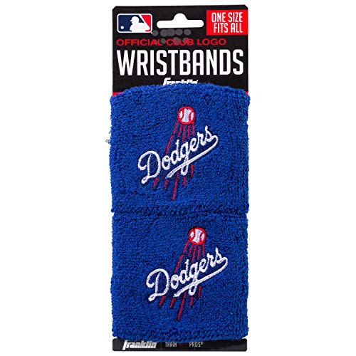 MLB Team Logo Sweat Wristbands - 2.5" Adjustable Pair