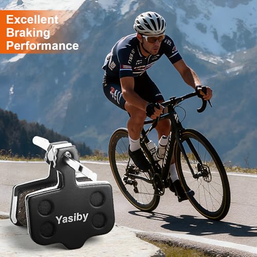 4 Pairs Semi-Metallic Disc Brake Pads for MTB with Installation Tool Kit