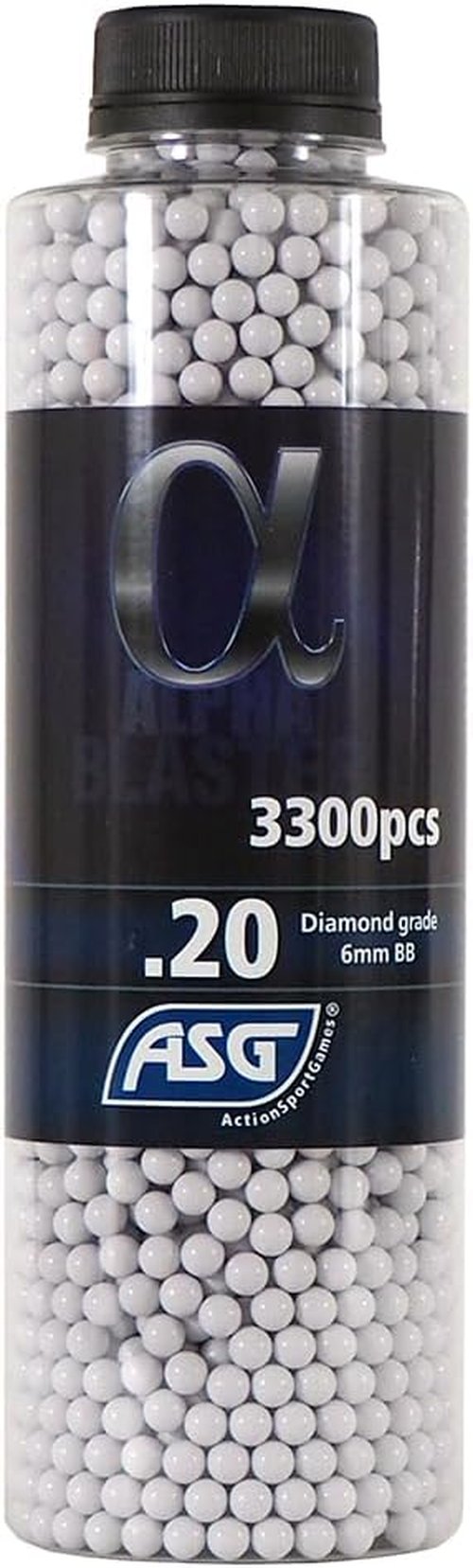 ASG Alpha Blaster Airsoft BBs - 3300 Count for Enhanced Precision and Performance